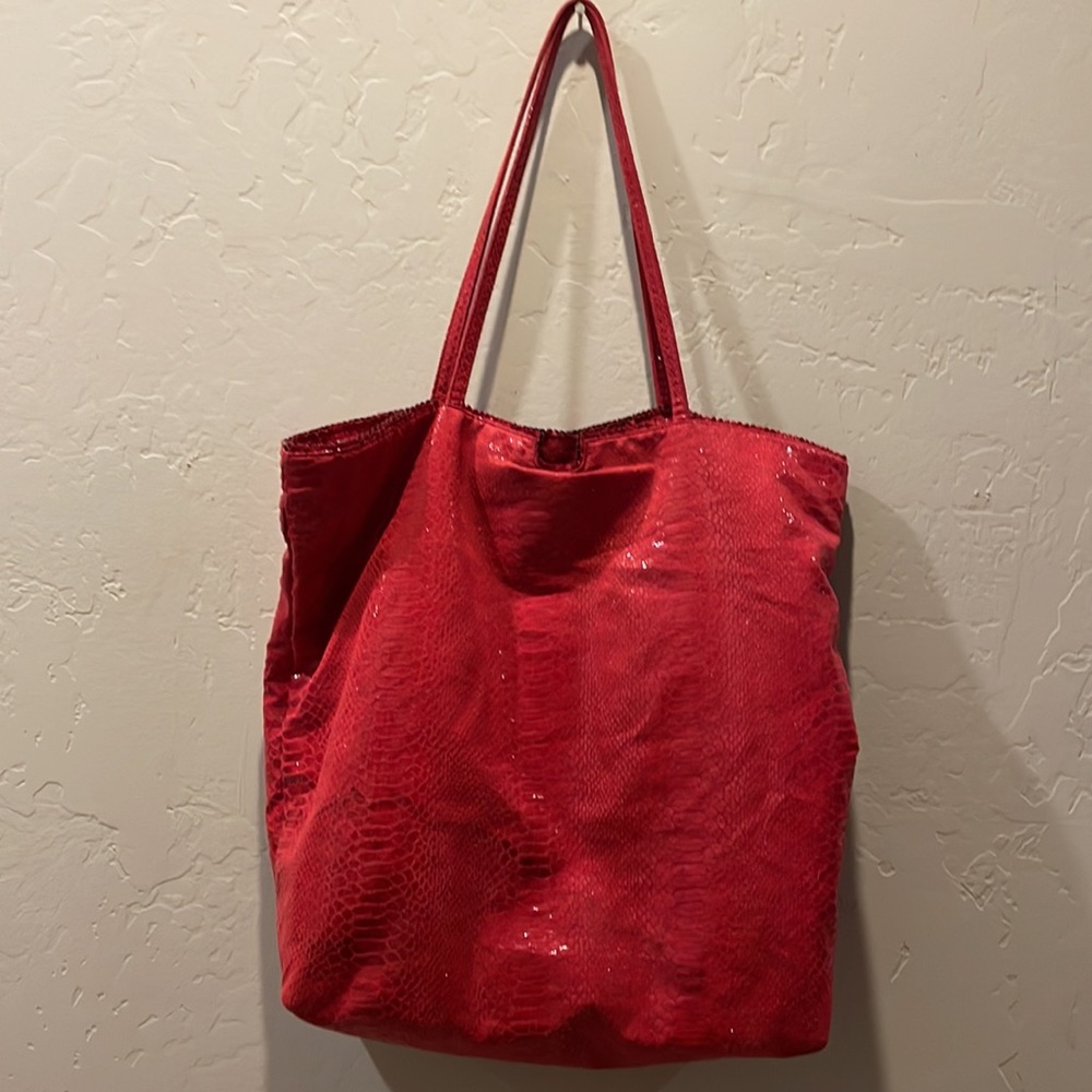 Carlos Falchi Python Embossed Bag - image 4